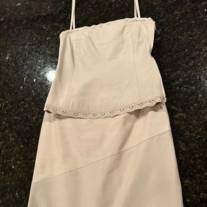 Patrizia Pepe genuine leather pencil skirt and matching leather camisole top